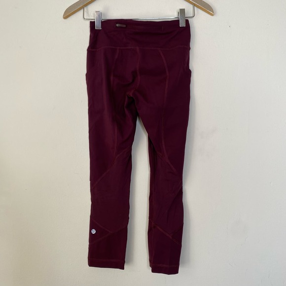 LULULEMON Pace Rival Crop 22 in Dark Adobe Size 2 - Picture 6 of 9